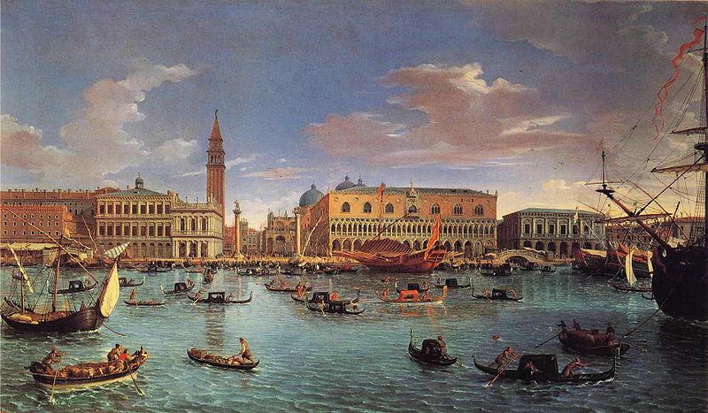 Gaspar Van Wittel View of the San Marco Basin oil painting image